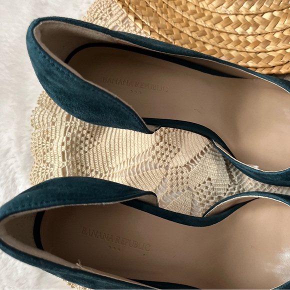 Banana Republic Elegant Teal D’ Orsay Pumps shoes - Picture 6 of 10